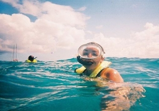  Mergulho com snorkel para meninas 